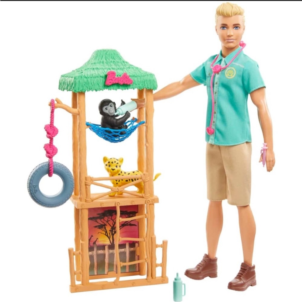 Barbie Careers Playset: Wildlife Vet Ken Doll